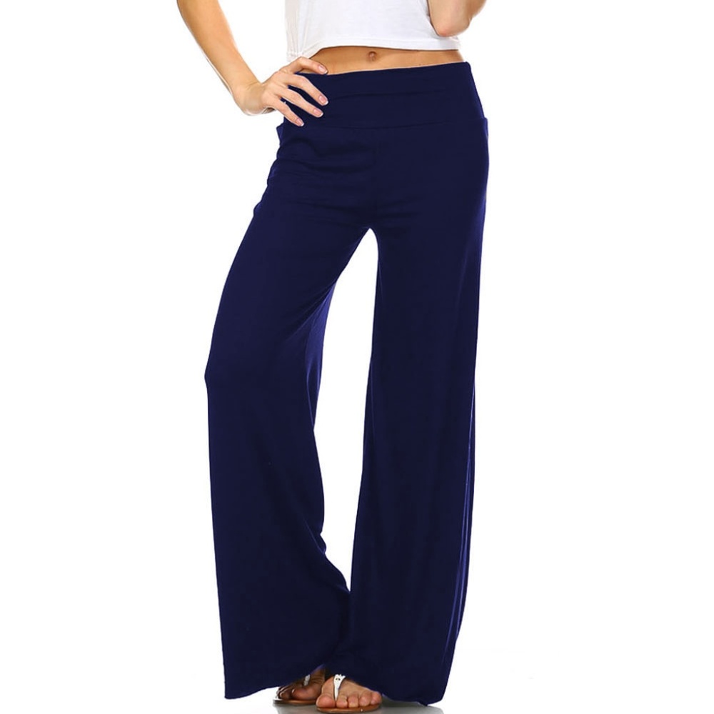 2 Pack Navy Blue Palazzo Pants - Women & Plus